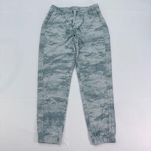 Athleta Farallon Joggers Pants Womens Small Sweatpants Green‎ Fog Camo Stretch